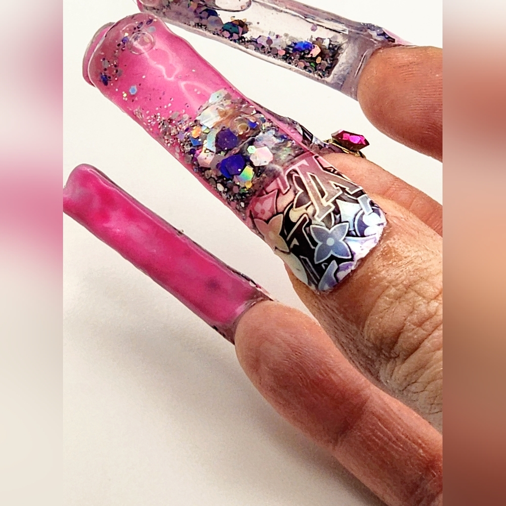 Acrylic Aqua Nails 💅 Set - Picture 6 of 17